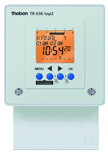 Theben TR 636 top2 - Interruptor horario Digital TR 636 top2 2 Canal 84 Memoria