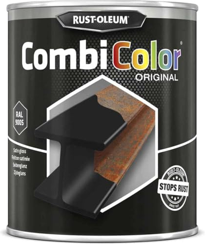 RUST-OLEUM 7375.0.25 Combicolor Original Spray, satin black-ral 9005