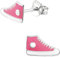 JAYARE Ohrringe Mädchen Chucks Turnschuhe Sneaker 925 Sterling Silber 6 x 10 mm Kinder Ohrstecker Mädchenohrringe Kinderohrstecker