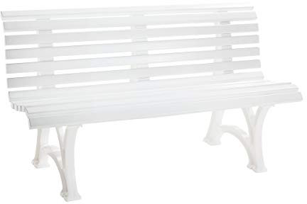Blome Gartenbank Helgoland, Weiß, 150 x 67 x 80 cm