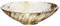 CRISTALICA Schale Obstschale Konfektschale Golden Dust Gold Klar Glas 27 cm