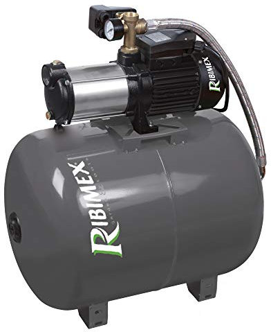 RIBILAND Ribimex Compresseur 100L avec pompe 5 turbines auto-amorçantes 2300W