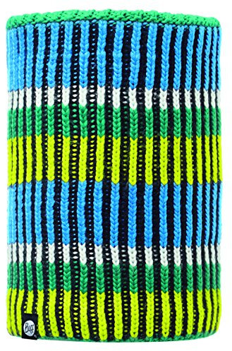 Buff Adult Multifunctional Scarf Knitted Polar Fleece Neck Warmer, Troy Blue, One Size