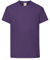 Fruit of the Loom T-Shirt Bambino, Viola (Purple), 5-6 Anni (Manufacturer Size:26)