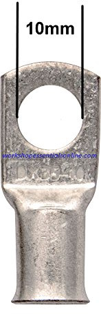 Copper Tube Terminals Pack of 5 70mm² x 10mm Used for Cable Ends, Battery Eyelets, Lug Ends and Soldered Terminals