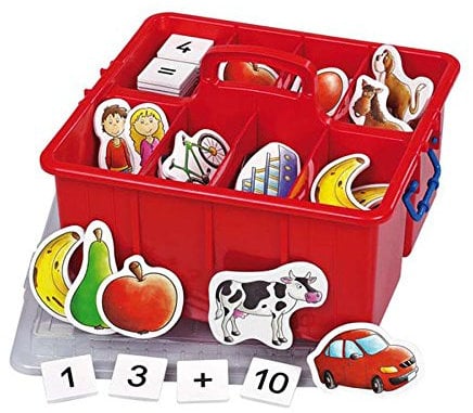 Betzold - Mathe-Set Rechnen mit Bildern, 196 Magnetteile - Mathematik Schule