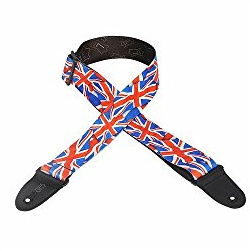Levy's 2-inch Polyester Guitar Strap - UK Flag
