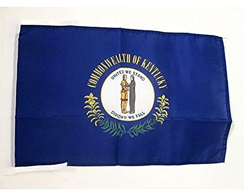 AZ FLAG - Drapeau Kentucky - 45x30 cm - Pavillon Etat Américain - Usa - Etats-Unis 100% Polyester Avec Deux Cordelettes - 20g