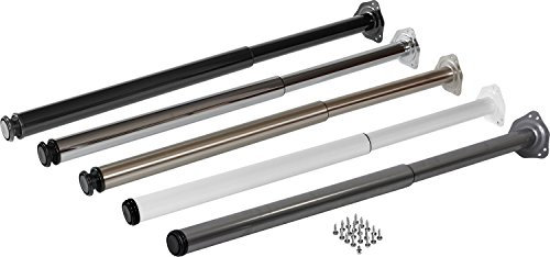 IB-Style - 4er Set Teleskopfuß - Tischbeine inkl. Befestigungsschrauben | 10 Variationen | Höhenverstellbar | Ø: 60 mm, Form: Rund | Weiss | 60-90 cm