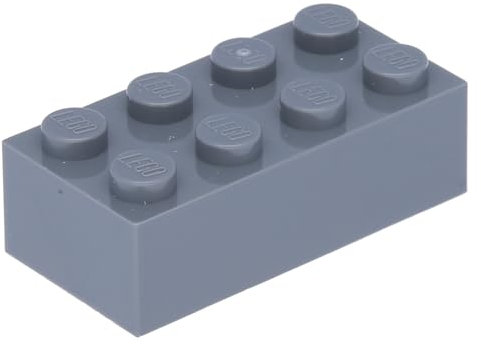 LEGO Parts and Pieces: Dark Gray (Dark Stone Grey) 2x4 Brick x20