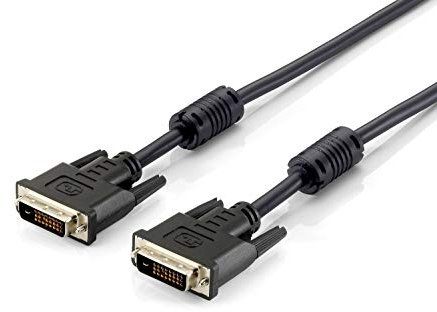 Digitus - Cable DVI DualLink con 2 núcleos de ferrita (3 m), color negro