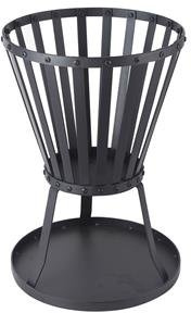Feuerkorb Kaminofen schwarz beschichtet Höhe 50 cm