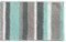 iDesign 18917EU Stripz Mikrofaserteppich, 86 x 53 cm, Mint / grau