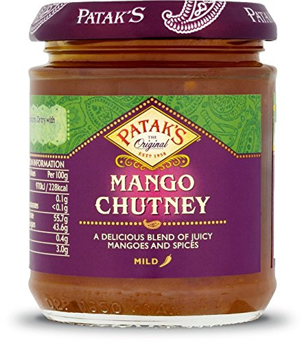 Patak's - Chutney de mangue - moyennement épicé - lot de 2 pots de 340 g