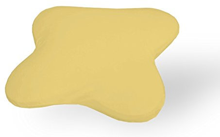 Dukal | Ersatzbezug für Ombracio/All Around Schlafkissen von Tempur | aus hochwertigem DOPPEL-Jersey | 100% Baumwolle | Farbe: gelb