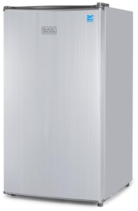 BLACK+DECKER 3.2 Cu. Ft. Compact Refrigerator, BCRK32V, Stainless Look