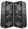 MAX SP215 Dual 15 Passive DJ Speakers - 4000W Large Speaker Package for DJs, PA & Stage, Powerful Dual Passive Disco Speakers System, Ideal for Live Performances, Carpet-Covered Acoustic Enhancement