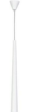 Licht-Erlebnisse Moderne Hängeleuchte weiß 1-flammig GU10 Metall Bar Beleuchtung Esszimmertisch Lampe Wohnzimmer Pendelleuchte modern