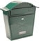 Burg-Wächter Classic Post Box Green Klassischer Briefkasten, grün, MB01G, 36x37x13cm