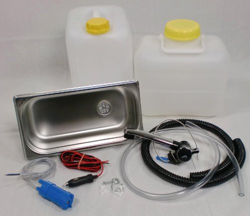 Wasseranlage Imbisswagen Verkaufsanhänger Campingküche Bausatz Spüle 325x176x200 London (ad-ideen)