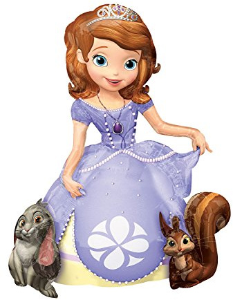 Amscan Anagram 2831701 - Party und Dekoration - Folienballon Air Walker - Disney Sofia die Erste, circa 93 x 121 cm