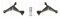 MAPCO 53321/1 Kit braccio oscillante Sospensione ruota Anteriore Sx & Anteriore Dx Kit braccio oscillante Braccetti sospensione Braccetti ruote