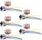 Mintice 5 X 80A 12V kit Voiture Relais 4 Broches pour la Pompe à Carburant de Ventilateur électrique Robuste Prise de Courant Fil