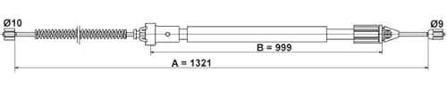 ATE Seilzug, Feststellbremse 24.3727-1067.2