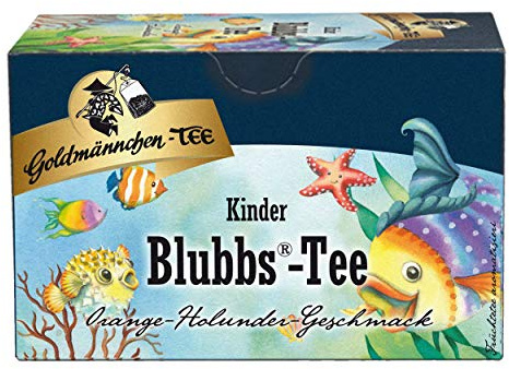 Goldmännchen Kindertee Blubbs-Tee, Kinder, Früchtetee, Tee, 20 einzeln versiegelte Teebeutel