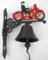 Clever-Deko Wandglocke Türglocke Gusseisen Glocke Motorrad Harley Geschenkidee Biker Club