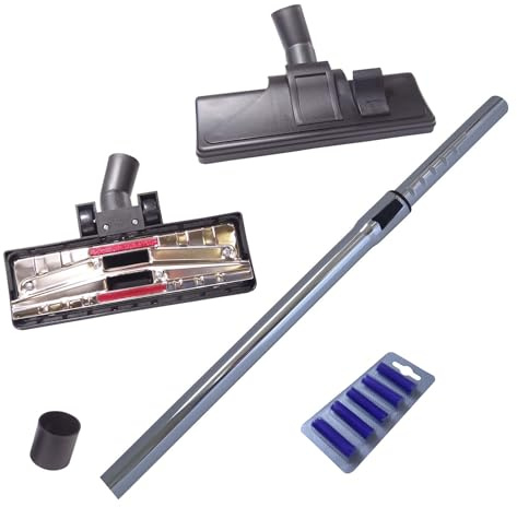 Chrome Vacuum Cleaner 35 mm Telescopic Tube for Siemens VSZ 61260/Z6.0/Compressor Technology/with Nozzle & 5 Air Freshener Sticks