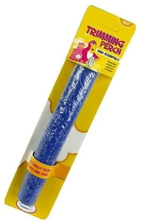 HappyPet Trimming Bird Parrot Perch. 8inch. Tapered Pedi-Perch. Edible Calcium and Mineral Supplement. Assorted Colours