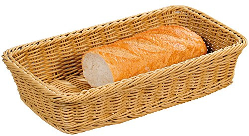 Kesper 19806 Brot und Obstkorb, 35 x 20 x 7,5 cm, braun