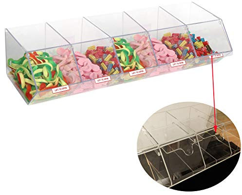 NEW PICK N MIX SWEET ACRYLIC DISPENSER DISPLAY STACKING BIN HOLDER (LARGE)