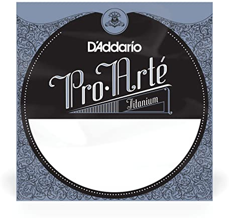 D'Addario T2 Titanium Treble Hard Tension Single Third String for Classical Guitar