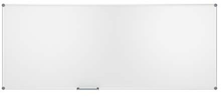 MAUL Whiteboard 2000 MAULpro 120 x 300 cm | Magnetische Wandtafel aus Aluminium mit Stiftablage für Whiteboard Marker | Trocken abwischbar | Kratzfeste Oberfläche | Quer- und Hochformat | Grau