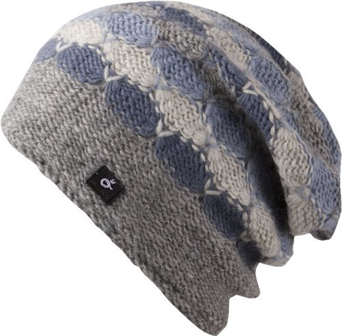 Feinzwirn Bendix Hat - Handmade in Nepal - Trendige Strick Beanie für Herren und Damen - 2014, Strickmütze 100% Wolle (Grey/Blue)
