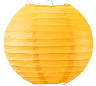 Boule papier 20cm Orange