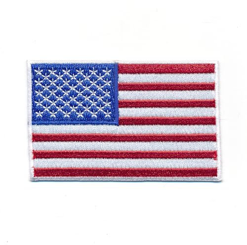 40 x 25 mm Amerika Flagge USA Flag Washington Patch Aufnäher Aufbügler 0640 A