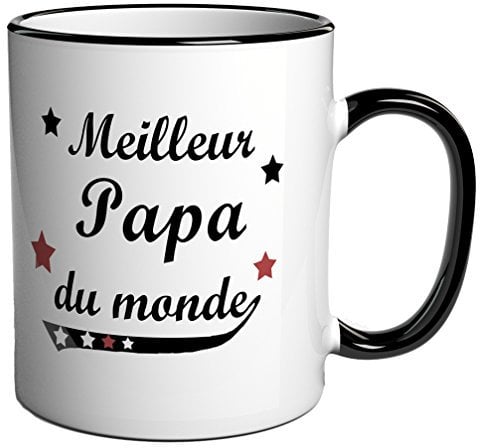Tasse à café / Cadeau message Meilleur Papa du monde