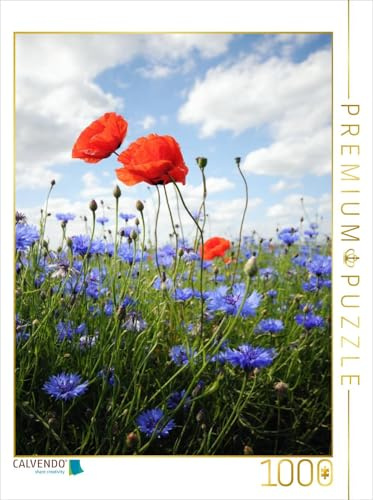 CALVENDO Puzzle Mohnfeld | 1000 Teile Lege-Größe 48 x 64 cm Foto-Puzzle für glückliche Stunden