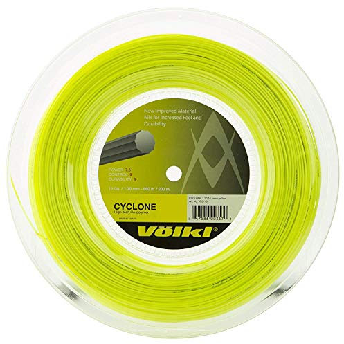 Volkl Cyclone Reel Neon Tennis-Saite (gelb, 16 g)