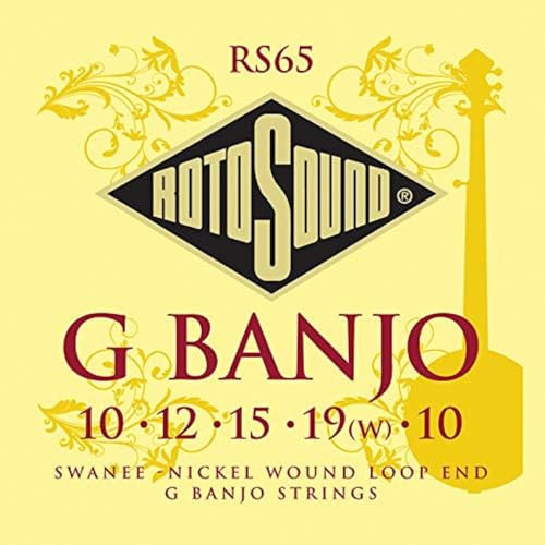Rotosound Saitensatz, Nickel Wound, Loop End, für 5-Saiten-G-Banjo