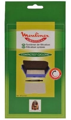 Moulinex MT001001 Kit filtration Compacteo Cyclonic (1 filtre hepa + 1 filtre d'entrée d'air + 1 brosse)