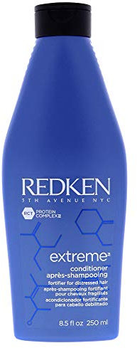 Redken Extreme Conditioner, Haarspülung für strapaziertes Haar & trockene Spitzen, Anti-Haarbruch Pflege-Spülung für Glanz & Widerstandsfähigkeit, Aufbaupflege 250 ml, Geruchlos