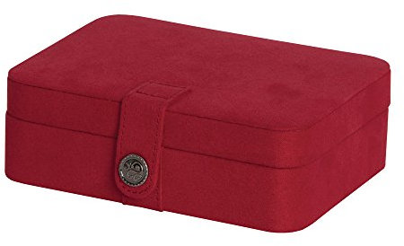 Mele & Co. Giana Alexandrowna Jewelry Box mit Fahrstuhl Out Tablett, holz, rot, S