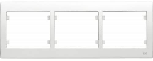 Bjc - 18003 marco 3 elementos horizontal iris blanco Ref. 6531010161