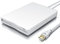 CSL - Lettore Floppy Esterno USB FDD 1,44MB 3,5 Pollici - PC e Mac - Slimline Floppy Disk Drive Esterna - Portatile - Plug e Play - in Bianco - Compatibile con Windows 11