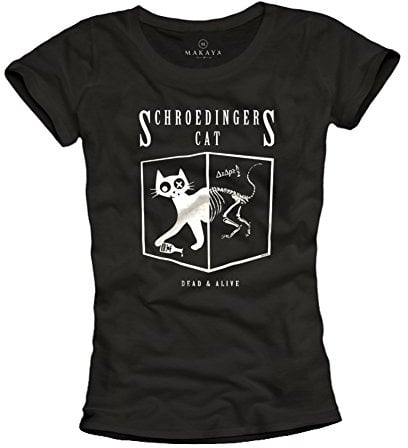 T-Shirt mit Schrödingers Katze für Damen