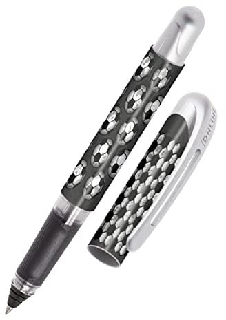 Online Tintenpatronen-Rollerball College Goal, Stift für Rechtshänder und Linkshänder, ergonomisches Griffstück, hochwertiger Tintenroller, Standard-Tintenpatronen, inkl. Kombipatrone blau, 1 Stück (1er Pack)
